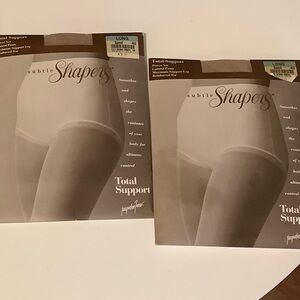 3 JC PENNEY Subtle Shapers LONG NIP Nylons Pantyhose